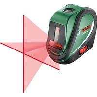 Bosch UniversalLevel 2 (Basic) Niveau de pointage 10 m 650 nm (<1 mW), Laser Cross Ligne Vert/Noir, 10 m, 0,5 mm/m, 4°, horizontale/verticale, Rouge, 650 nm (<1 mW)