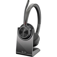 HP Poly Voyager 4320 USB-C - Teams Certified casque on-ear Noir, Support de charge inclus