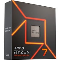 AMD Ryzen 7 7700X, 4,5 GHz (5,4 GHz Turbo Boost) socket AM5 processeur Unlocked, Boxed, processeur en boîte