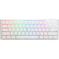 Ducky One 3 Mini RGB clavier gaming mécanique Blanc, Layout BE (AZERTY), Red Cherry MX RGB, 60%