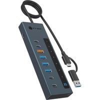 ICY BOX IB-HUB1743-CPD, Hub USB Anthracite