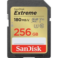 SanDisk Extreme SDXC 256 Go, Carte mémoire UHS-I U3, Classe 10, V30