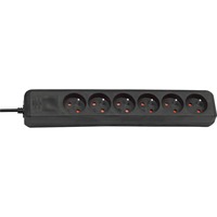 Brennenstuhl Eco-Line multiprise à 6 prises Noir, 6x prises