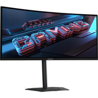 GIGABYTE G34WQC2 34" Moniteur UltraWide gaming incurvé Noir/gris, 2x DisplayPort, 2x HDMI, 200 Hz