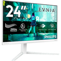 Philips Evnia 24M2N3201P 23.8" Moniteur gaming Blanc, 1x DisplayPort, 1x HDMI, 240 Hz, 260 Hz (OC)
