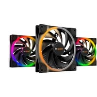 be quiet! Light Wings PWM high-speed ventilateurs de boîtier RGB  Noir, 3 pièces, 140 x 140 x 25 mm