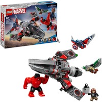 LEGO Marvel - Captain America vs Hulk rouge, Jouets de construction 76292