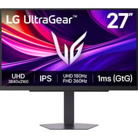 LG UltraGear 27G810A-B 27" 4K Ultra HD Moniteur gaming Noir, 1x DisplayPort, 2x HDMI, 2x USB-A, 180 Hz / 360 Hz