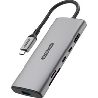 Sitecom Adaptateur multiport USB-C 5 en 1, Station d'accueil Gris