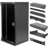 Digitus 25,4 cm (10") Set 3 B 12HE, Armoire informatique Noir