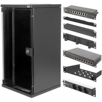 Digitus 25,4 cm (10") Set 3 B 12U, Armoire informatique Noir