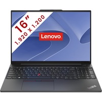 Lenovo ThinkPad E16 Gen 1 (21JT0020MB) 16" PC portable Noir | Ryzen 5 7530U | Radeon Graphics | 16 Go | SSD 512 Go