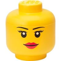 Room Copenhagen R.C. LEGO STorage Head Girl large, Boîte de rangement Jaune