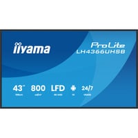 iiyama iiya 43 L LH4366UHSB-B1AG 60Hz 4K VA, Affichage public Noir