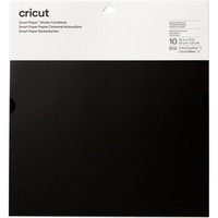 Cricut Smart Paper Sticker Cardstock - Black, Papier autocollant Noir, 33 x 33 cm