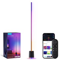 Govee RGBICWW Lampadaire Pro, Lampe Noir, 2.4GHz Wi-Fi + Bluetooth