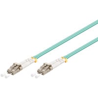 goobay Câble fibre optique LC-LC multimode (OM3) Bleu Azur, 15 mètres
