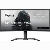 iiyama G-Master Black Hawk GCB3482WQSU-B1 34" Moniteur UltraWide gaming incurvé Noir, 1x DisplayPort, 2x HDMI, 2x USB-C, 2x USB-A, 120 Hz