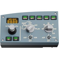 MOZA MA3F Electronic Flight Control Module - Left, Tableau de bord Bleu-gris