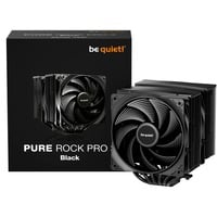 be quiet! Pure Rock Pro 3 Noir Refroidisseur CPU Noir, socket Intel et AMD, finition noire, Refroidisseur d'air, 12 cm, 2000 tr/min, 101,2 m³/h, Noir