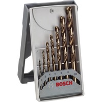 Bosch Coffrets de forets à métaux rectifiés HSS-Co (cobalt), Jeu de mèches de perceuse Perceuse, Ensemble de forets, Métal, 135°, 7 pièce(s)