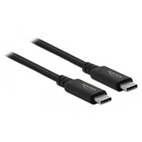 DeLOCK USB-C 4 Gen 2x2 > USB-C, Câble Noir, 2 mètres