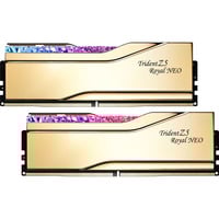 G.Skill 48 Go DDR5-6000 Kit, Mémoire vive Or, F5-6000J2636H24GX2-TR5NG, Trident Z5 Royal Neo, EXPO