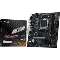 MSI PRO A620AM-B EVO carte mère socket AM5 RAID, 2.5G LAN, Sound, mATX