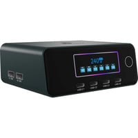 ICY BOX 240W GaN, Station de recharge Noir