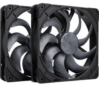 Noctua NF-A14x25 G2 PWM Sx2-PP chromax.black ventilateurs de boîtier Noir, 2 pièces, 140 x 140 x 25 mm