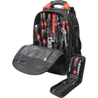Wiha Set sac à dos d'outils L mechanic, Set d'outils Noir/Rouge,  65 pièces