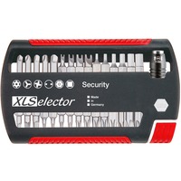 Wiha XLSelector Security 25mm, Set d'embouts de vissage Noir/Rouge