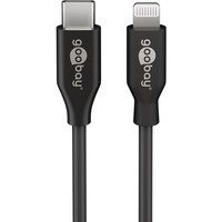 goobay Câble de charge et de synchronisation Lightning > USB-C Noir, 0,5 mètre