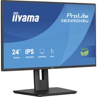 iiyama ProLite XB2492HSU-B1 écran plat de PC 61 cm (24") 1920 x 1080 pixels Full HD LED Noir Moniteur  Noir (Mat), 61 cm (24"), 1920 x 1080 pixels, Full HD, LED, 3 ms, Noir