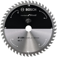 Bosch 2 608 837 703 lame de scie circulaire 18,4 cm 1 pièce(s) Bois, 18,4 cm, 2 cm, 7900 tr/min, 1,6 mm, Bosch