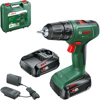 Bosch BOSCH EasyDrill 18V-40 2x 1.5Ah COFFRE, Perceuse/visseuse Vert/Noir