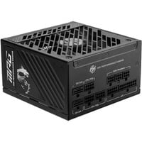 MSI MPG A1000GS PCIE5, 1000 Watt alimentation  Noir, 2x 12VHPWR, 1x PCIe, Gestion des câbles