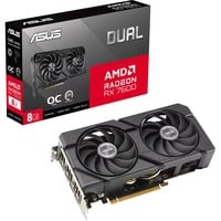 ASUS DUAL Radeon RX 7600 EVO OC, Carte graphique Noir, 1x HDMI, 3x DisplayPort