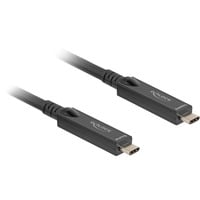 DeLOCK Câble USB-C optique actif Noir, 10 mètres, 8K