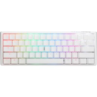 Ducky One 3 Mini White, clavier gaming Blanc/Argent, Layout BE, Cherry MX RGB Speed Silver, LED RGB, 60%, ABS
