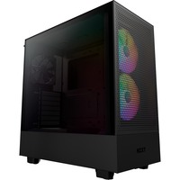 NZXT H5 Flow RGB, Boîtier PC Noir (Mat), 1x USB-A | 1x USB-C | RGB | Window