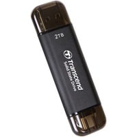 Transcend ESD310 Portable 2 To SSD externe Noir, USB-A 3.2 (10 Gbit/s) | USB-C 3.2 (10 Gbit/s)