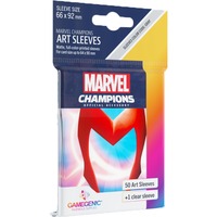 Asmodee Manchons d'art Marvel Champions - Scarlet Witch, Étui de protection 50 pièces