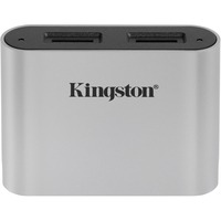Kingston Workflow microSD reader, Lecteur de carte Gris brillant, USB-C 3.2 (5 Gbit/s)