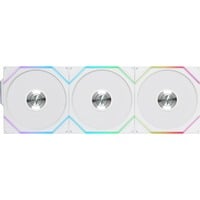 Lian Li UNI FAN TL 120 Wireless ventilateurs de boîtier RGB  Blanc, 3 pièces, 120 x 124 x 28 mm, PWM, contrôleur inclus