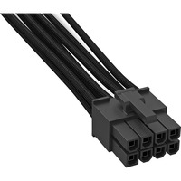 be quiet! Power cable CC-7710, Câble Noir, 0,7 mètres, 1 x P8
