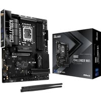 ASRock B860 CHALLENGER WIFI carte mère socket 1851 Noir, Socket 1851, DDR5, RAID, 2.5Gb-LAN, Wi-Fi 7, BT, Sound, ATX