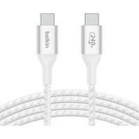 Belkin BoostCharge USB-C - 240 W, Câble Blanc