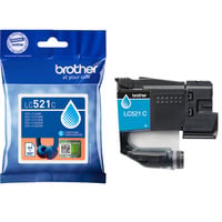 Brother LC521C Cartouche d'encre originale - Cyan Cyan, 1 pièce(s), 500 pages, Paquet unique