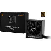 be quiet! System Power 11 650W alimentation Noir, 1x 12VHPWR, 2x PCIe